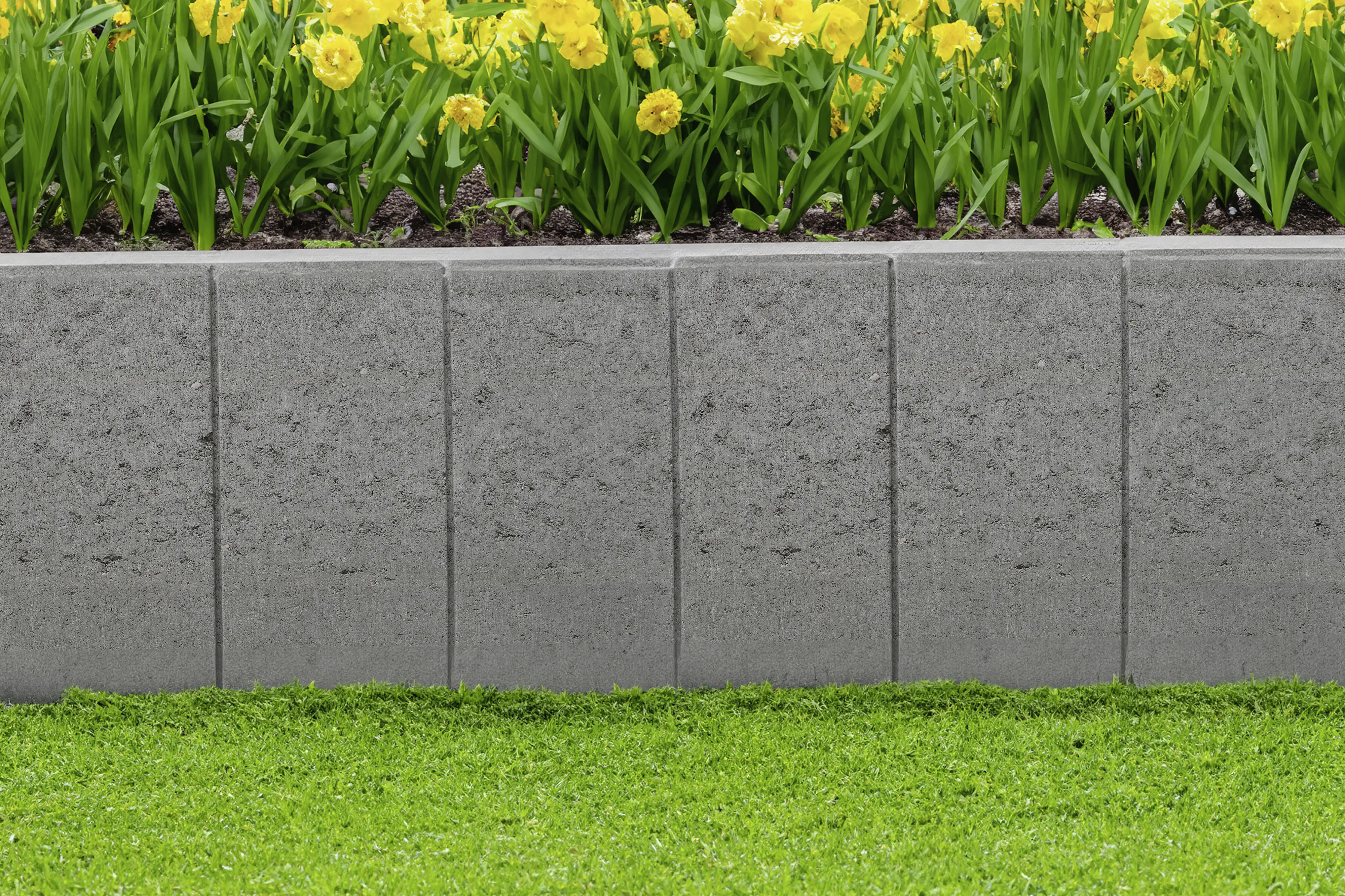 EHL Palisade Palibord Tulo Rechteck 50 x 30 x 8 cm grau