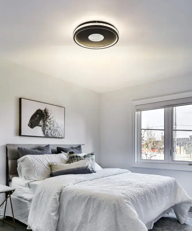 Globo Deckenleuchte Shirley 41 x 6,5 cm Ø x H schwarz CCT