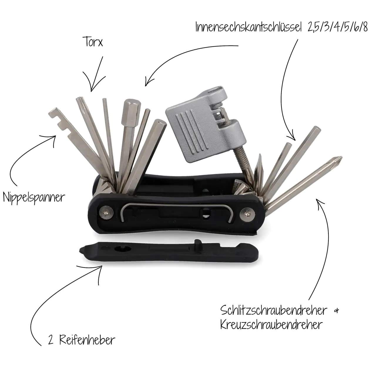 Fischer Werkzeug PROLINE 15-teilig für Fahrrad und E-Bike