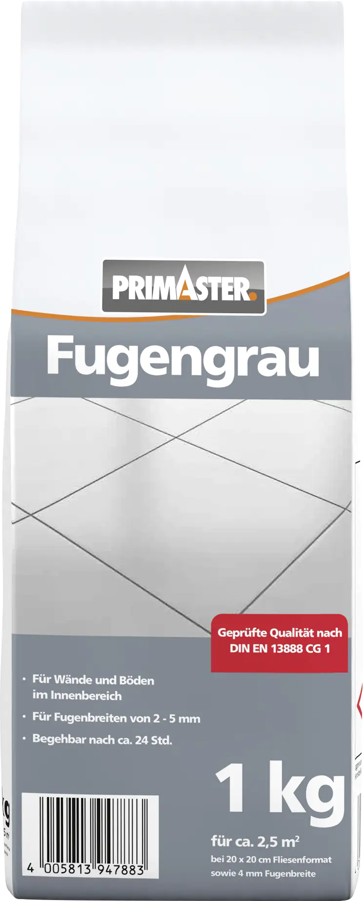 Produktbild: Primaster Fugengrau 2 - 5 mm dunkelgrau 1 kg