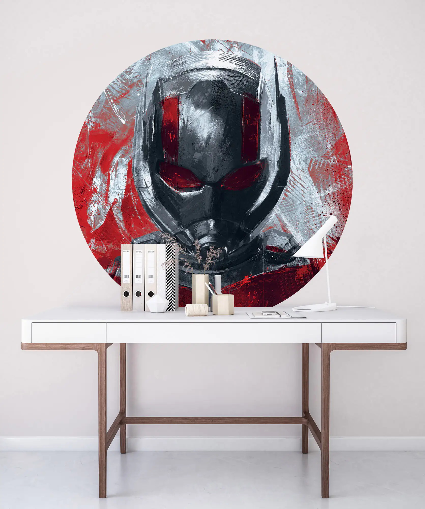 Komar Vlies Fototapete Dot Aveng Paint Ant-Man Ø 128 cm, selbstklebend
