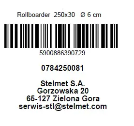 Rollboarder 30 cm Ø 6 cm, 250 x 30 cm, kesseldruckimprägniert