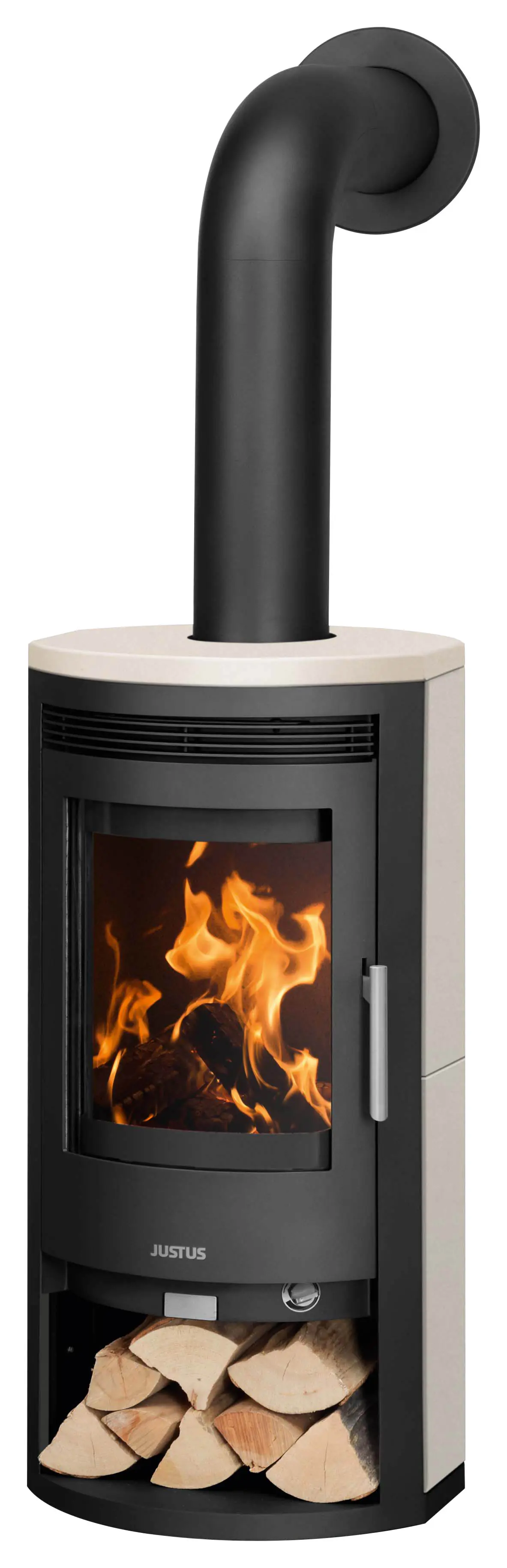 Justus Kaminofen Baltrum D 2.0 Kalkstein Stahl schwarz 5,5 kW Justus Kaminofen Baltrum D 2.0 Kalkstein Stahl schwarz 5,5 kW