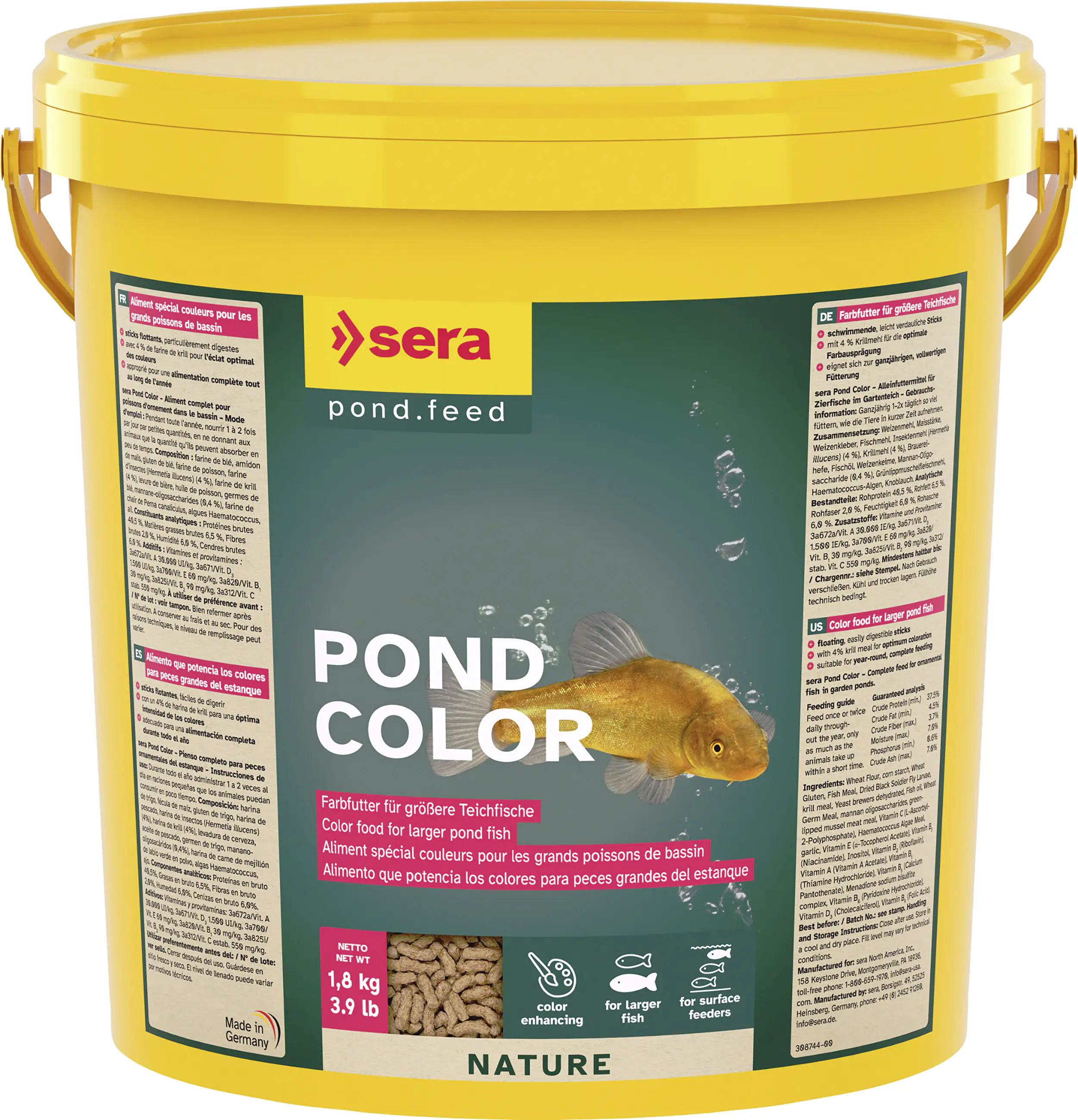 Sera Pond Fischfutter Teich Color 10 L Sera Pond Fischfutter Teich Color 10 L