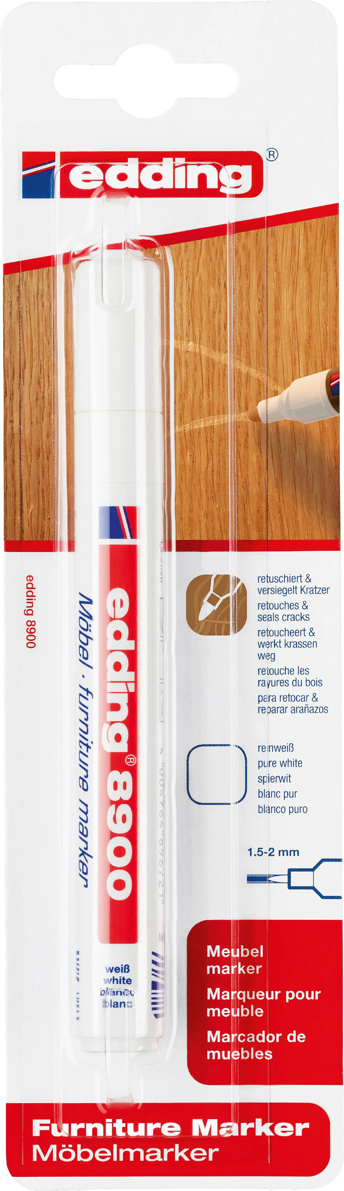 Edding 8900 Möbelmarker reinweiß Edding 8900 Möbelmarker reinweiß