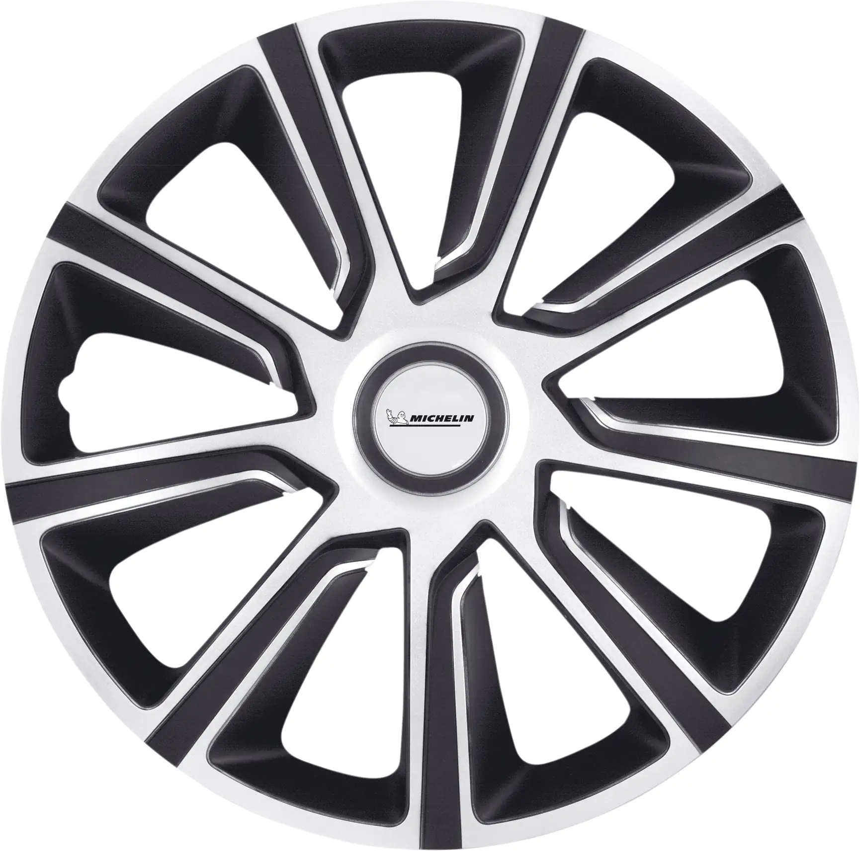 Michelin Radzierblenden Louise 35 cm (14 Zoll) silber schwarz 4 Stück Michelin Radzierblenden Louise 35 cm (14 Zoll) silber schwarz 4 Stück