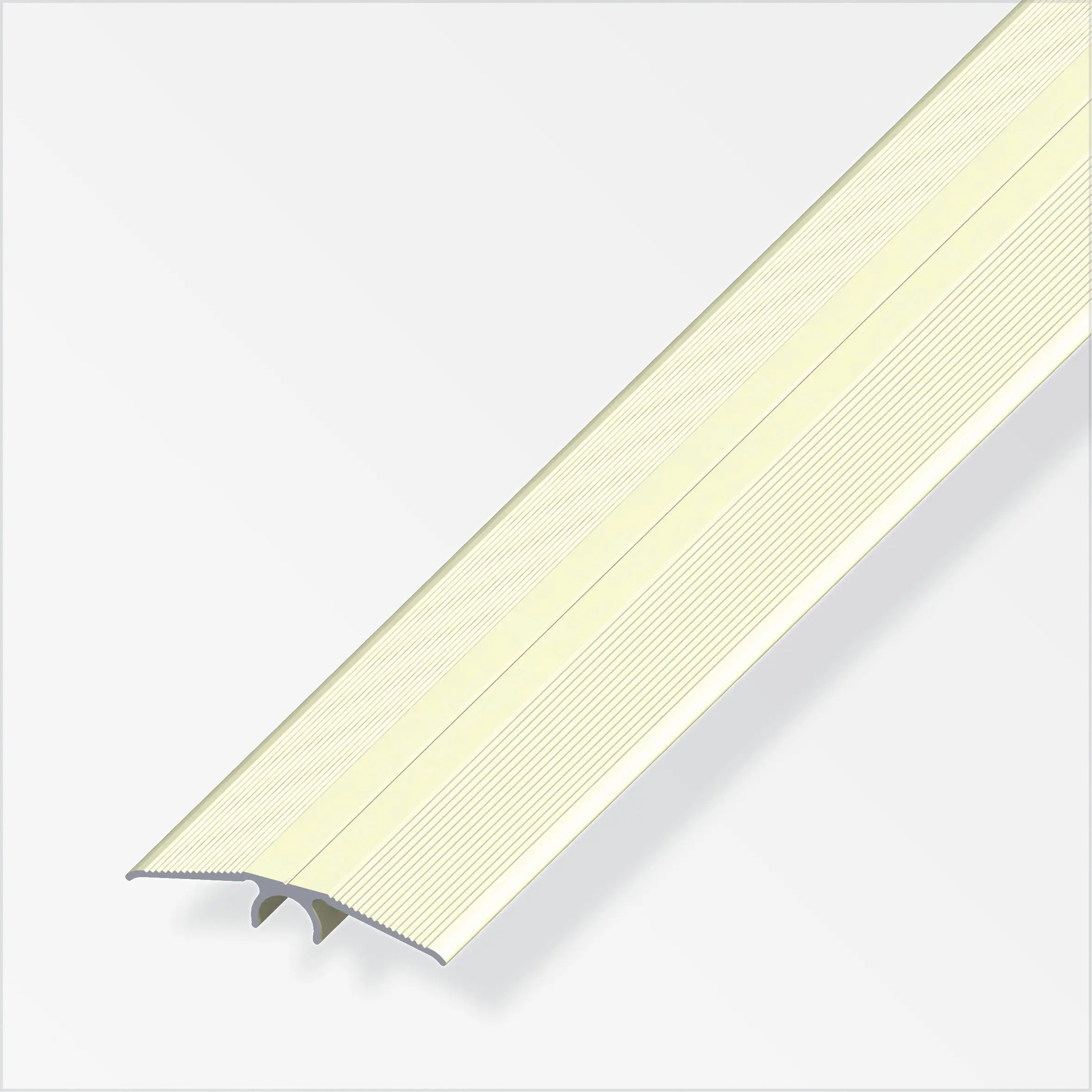 alfer Übergangs-Profil 2 m, 46 mm Aluminium eloxiert champagner