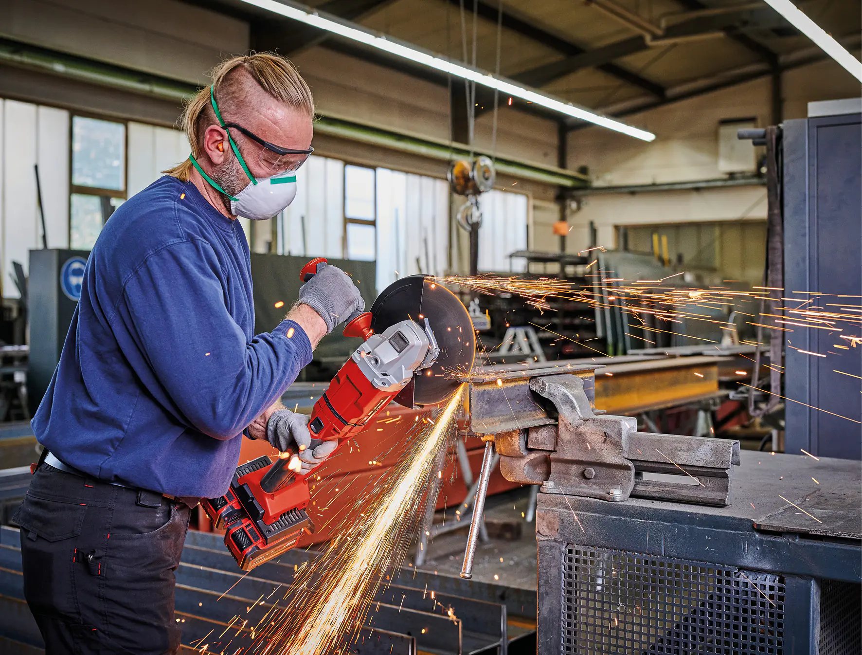 Einhell Professional Akku-Winkelschleifer AXXIO 36/230 Q