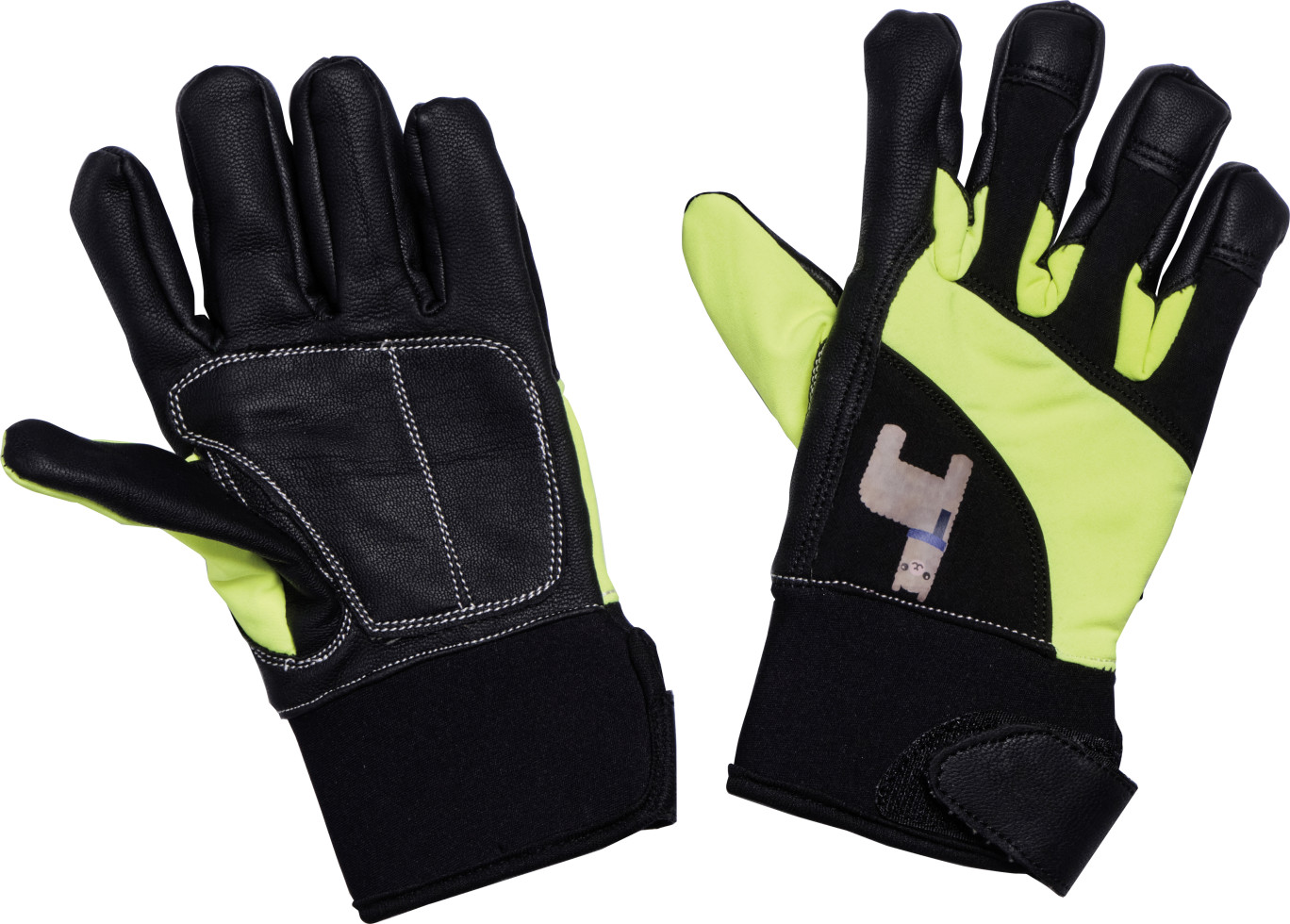 Freund Kinderhandschuh Winter neongelb 6-8 Jahre