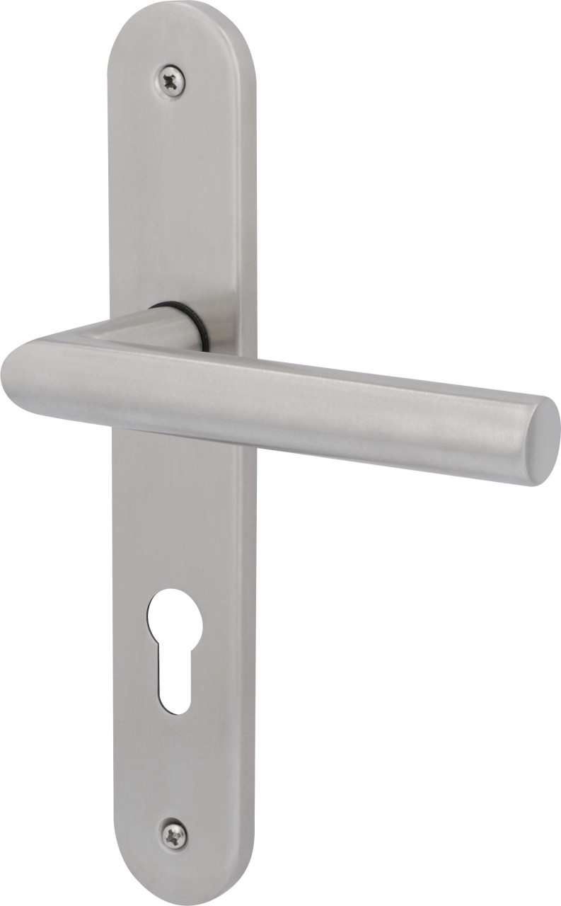 Südmetall Türgriff-Garnitur Langschild Martina PZ Edelstahl satiniert silber 235 x 40 mm