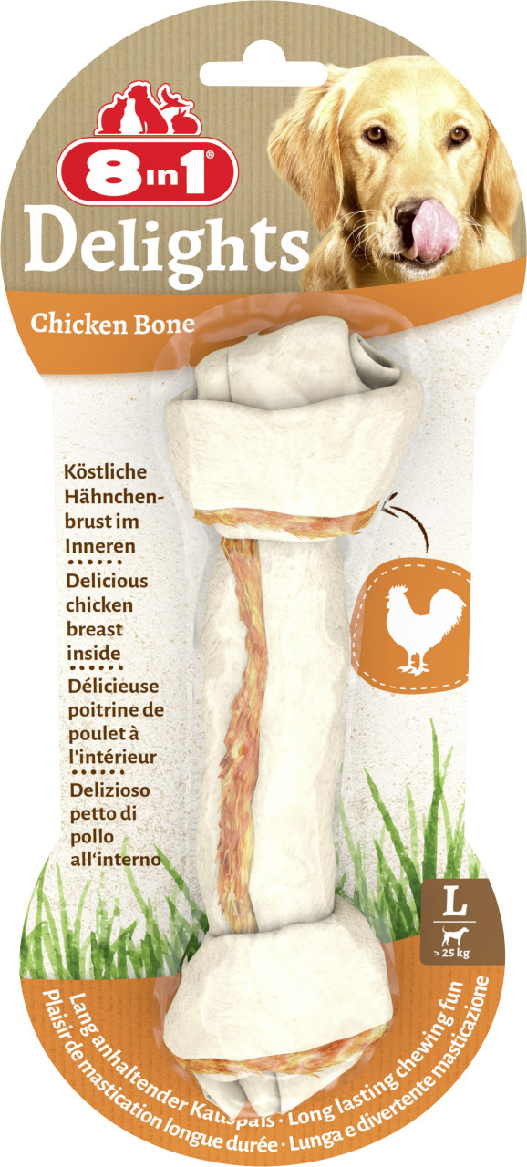 8in1 Delights Kauknochen Chicken L
