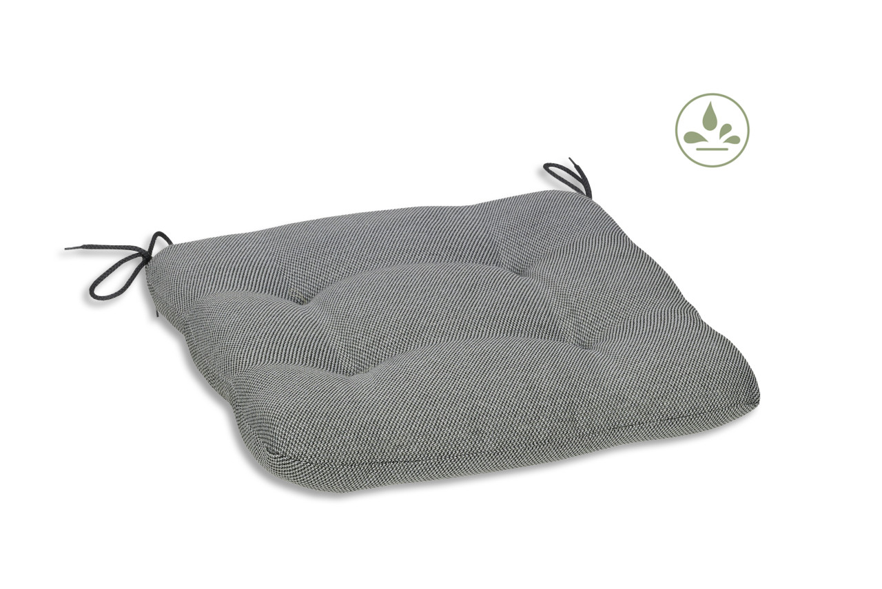 GO-DE Sitzkissen Carina 38 cm x 38 cm x 5 cm, grau