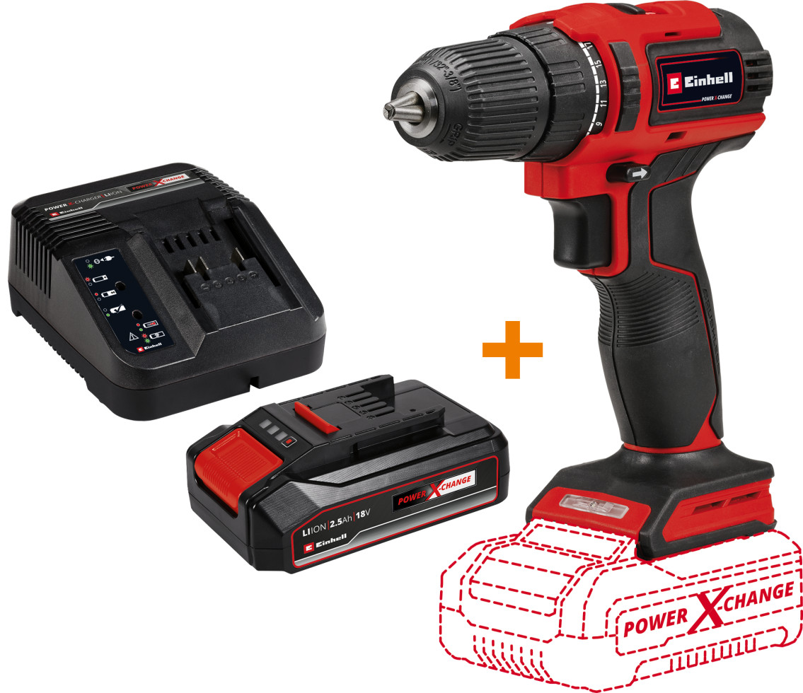 Einhell Akku-Bohrschrauber TE-CD 18/40 Li BL 18 V inkl. Akku & Ladegerät