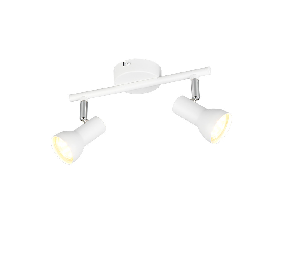 Reality Deckenstrahler 2er Spot Cantar weiß matt GU10