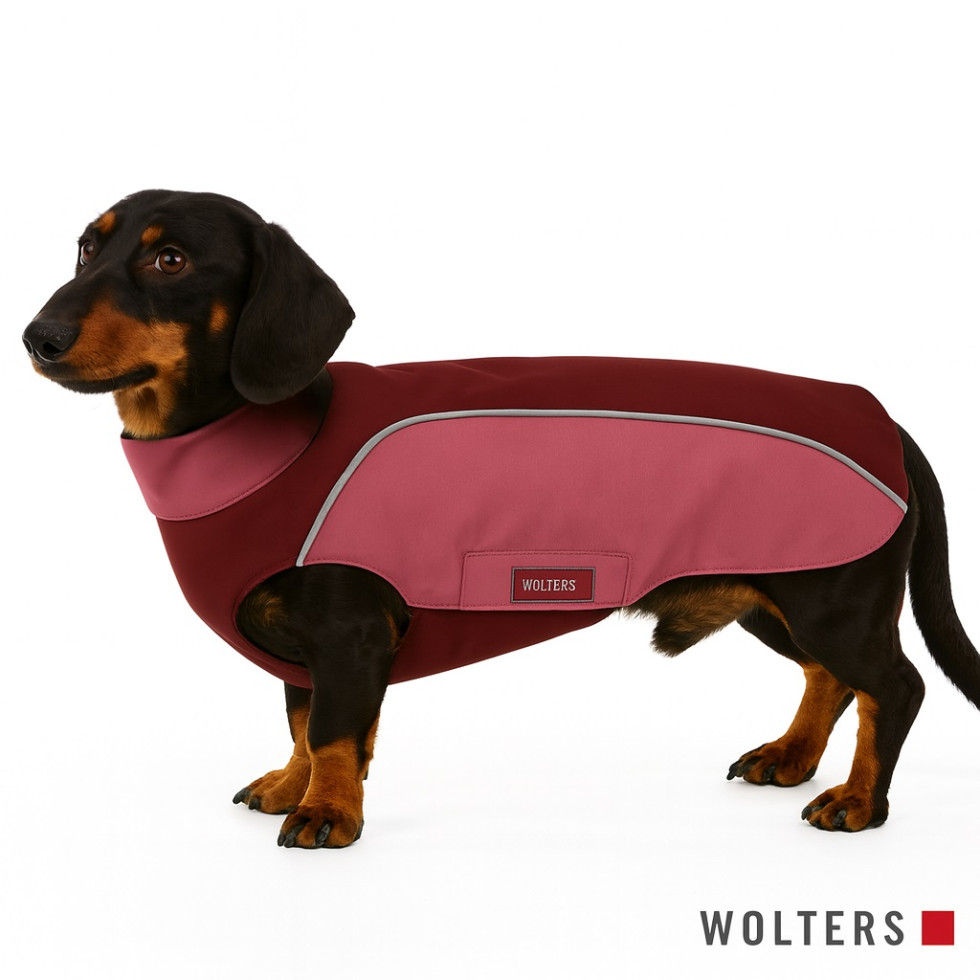 Wolters Hundebekleidung Regenjacke Easy Rain dunkelrot/himbeere