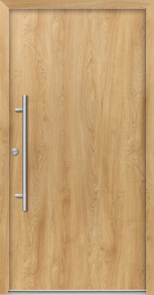 Splendoor Haustür Passivedoor Premium B05 Eiche Natur DIN Links 100 x 210 cm