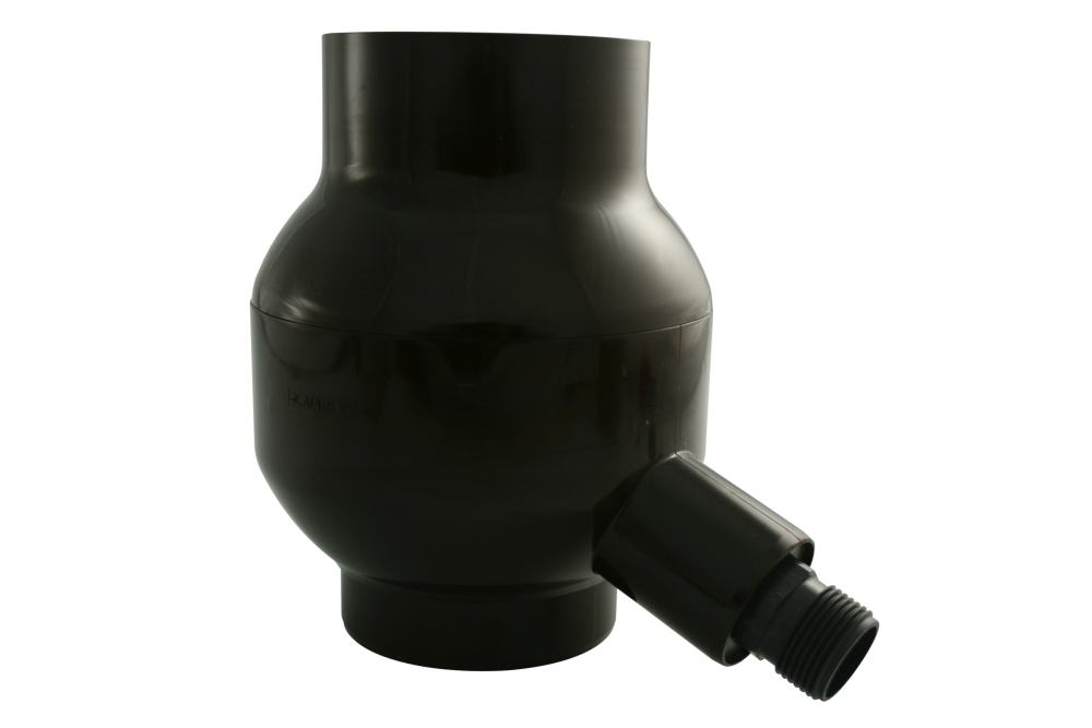 Marley Regensammler Rainboy NW 105 mm, mit Filter und Überlaufstop, braun