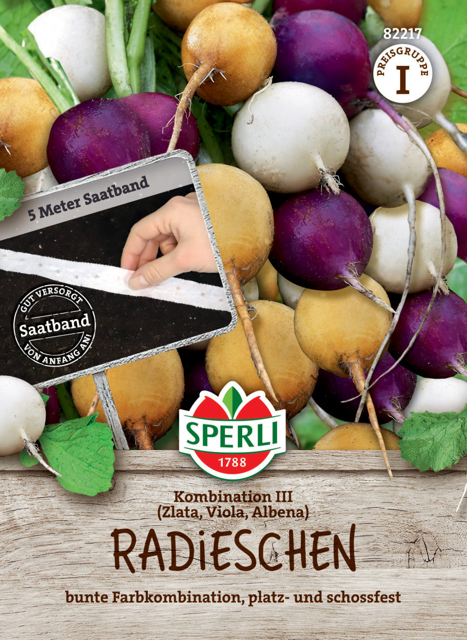 Sperli Saatgut Radieschen Kombination III für bis zu 5 lfd. Meter