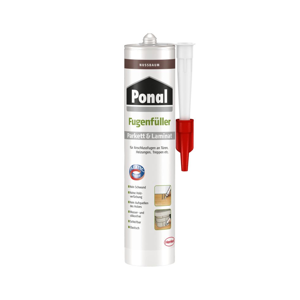 Ponal Fugenfüller Parkett & Laminat 280 ml Kartusche, Nussbaum
