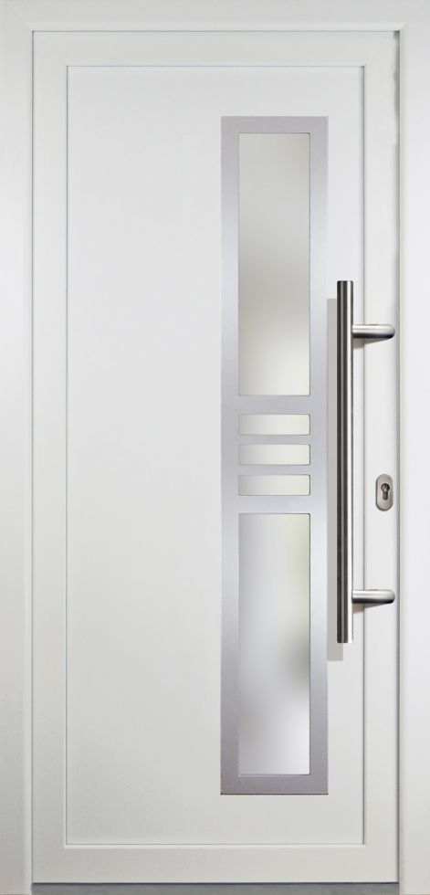 Meeth Haustür Signum PVC Exclusiv PVC Modell 53 88 x 200 cm, DIN rechts, weiß
