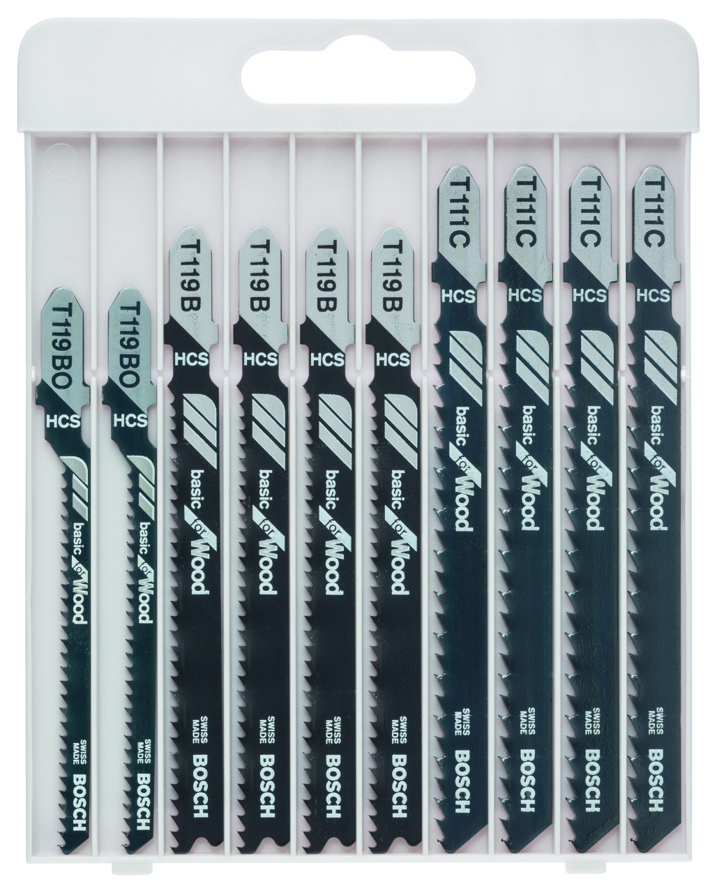 Bosch Stichsägeblätter Basic for Wood 10-teilig
