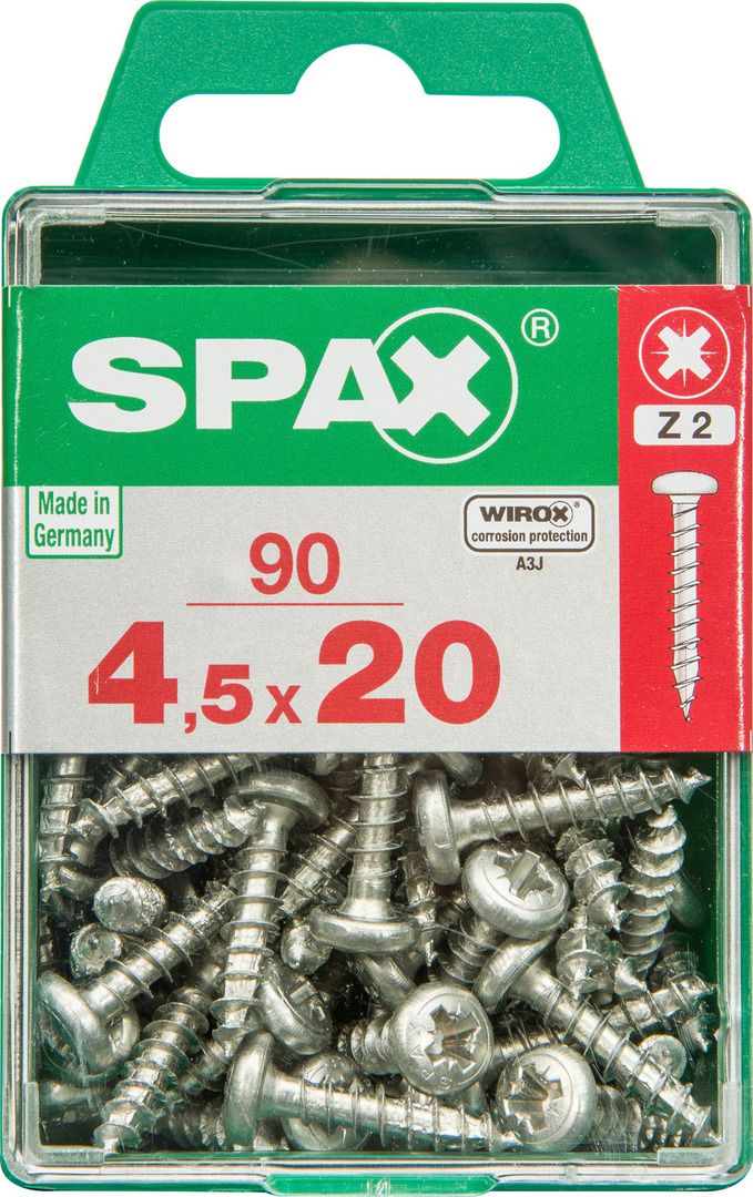 Spax Universalschrauben 4.5 x 20 mm TX 20 - 90 Stk.