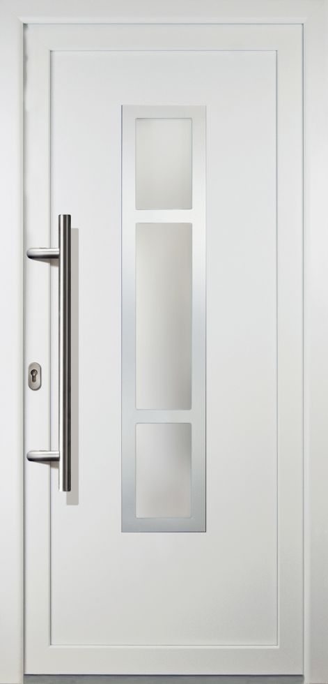 Meeth Haustür Signum PVC Modell 87 98 x 208 cm, DIN links, weiß