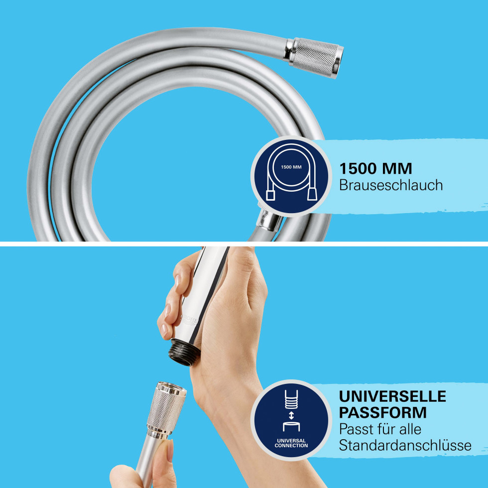 Grohe Brauseschlauch VitalioFlex Trend 1,5 m chrom