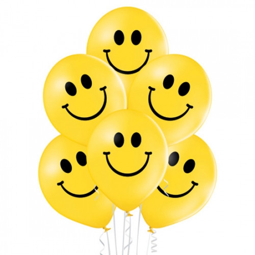 Luftballons Smileys bunt Latex 10 Stück