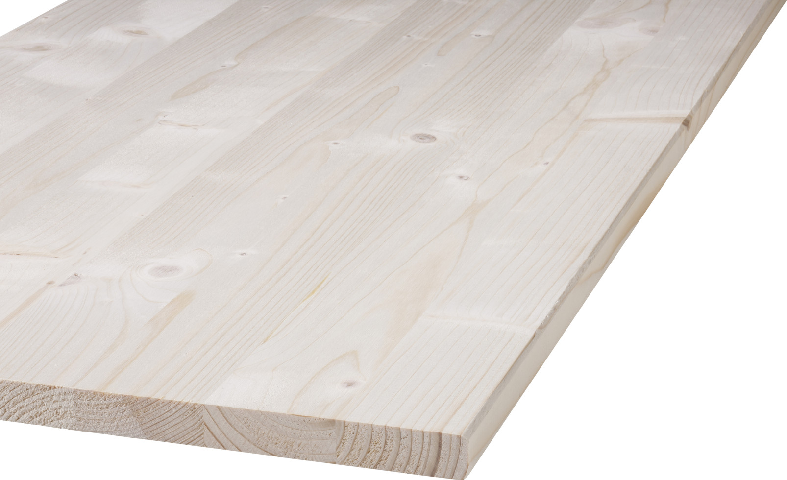 Massivholzplatte Fichte Oberfläche geschliffen 120 x 60 cm 18 mm