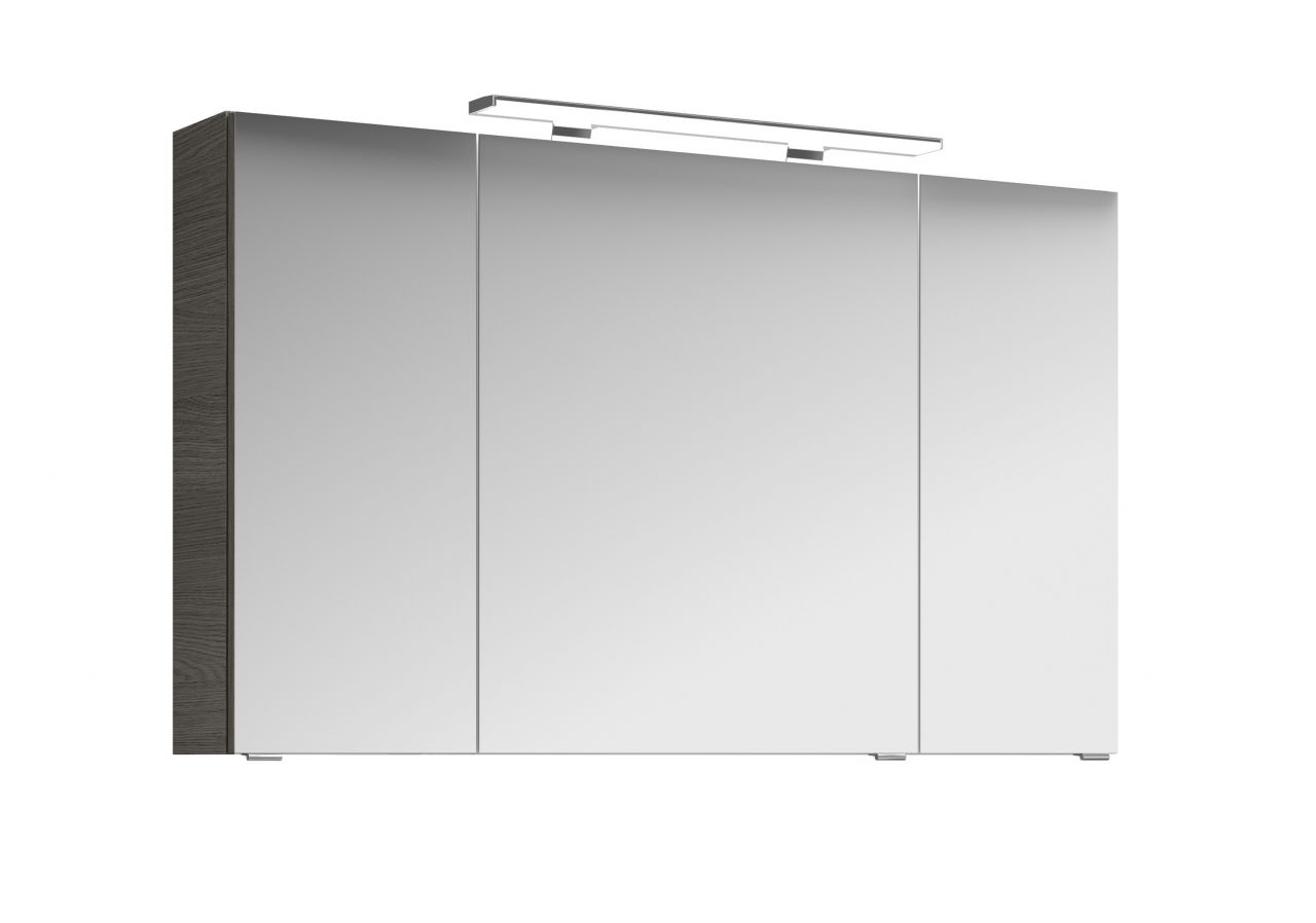 Pelipal Spiegelschrank Fokus 4010 Graphit Struktur quer, Breite 1200 mm