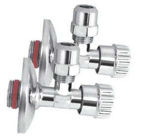 Primaster Eckventil 1/2 x 3/8 chrom mit Dichtung 2 Stück