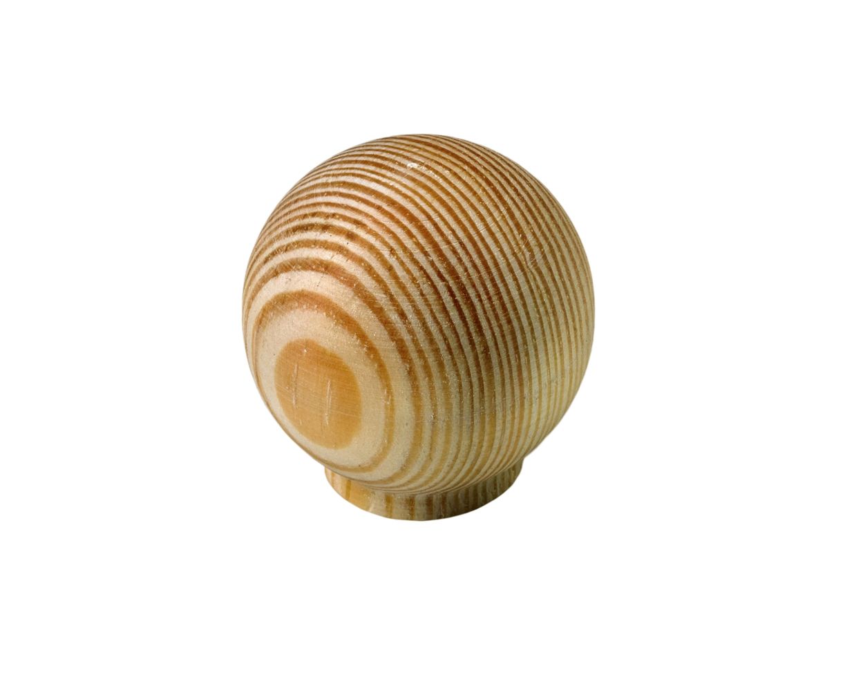 Hettich Möbelknopf Kiefer roh Ø 35,0 x 36,0 mm - 1 Stück