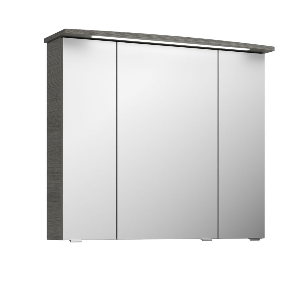 Pelipal Spiegelschrank Fokus 4010 Graphit Struktur quer, Breite 820 mm