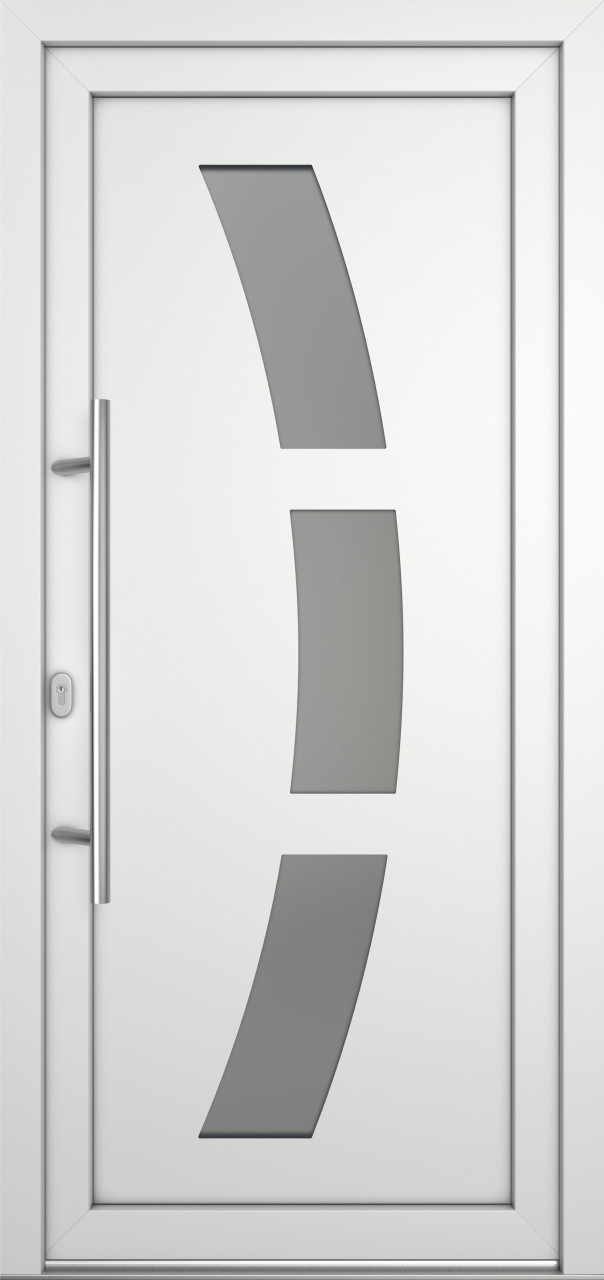 Meeth Haustür Optimal Pro PVC Modell 103 88 x 208 cm DIN Links weiß
