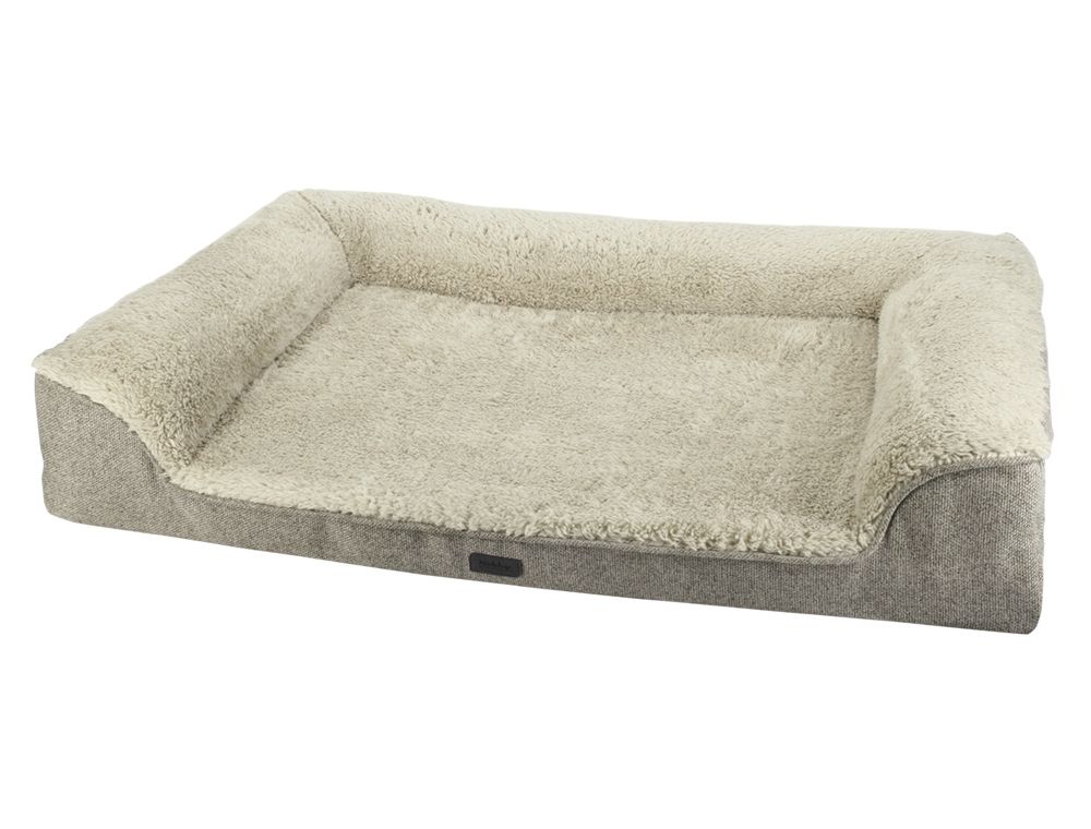 Nobby Orthopädisches Hundebett Calbu eckig beige
