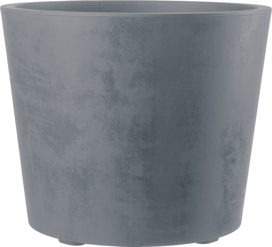 Deroma Pflanztopf Millennium Kunststoff 59 cm aschgrau mit Ablauflöchern