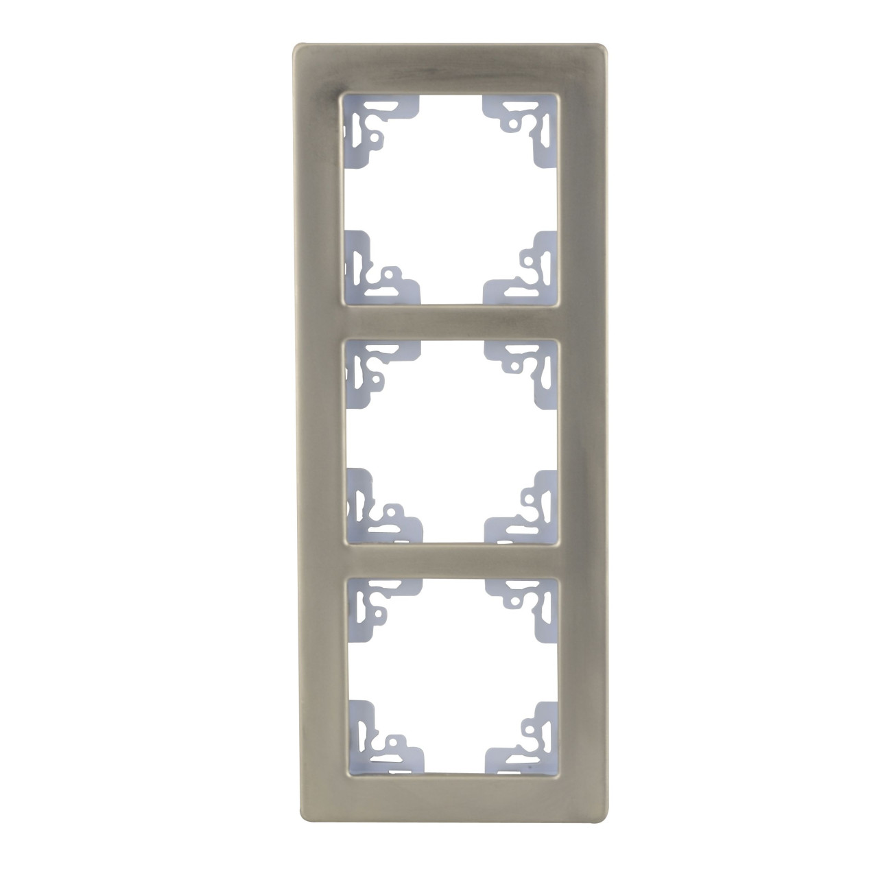 Unitec Abdeckrahmen Melbourne 3-fach aluminium