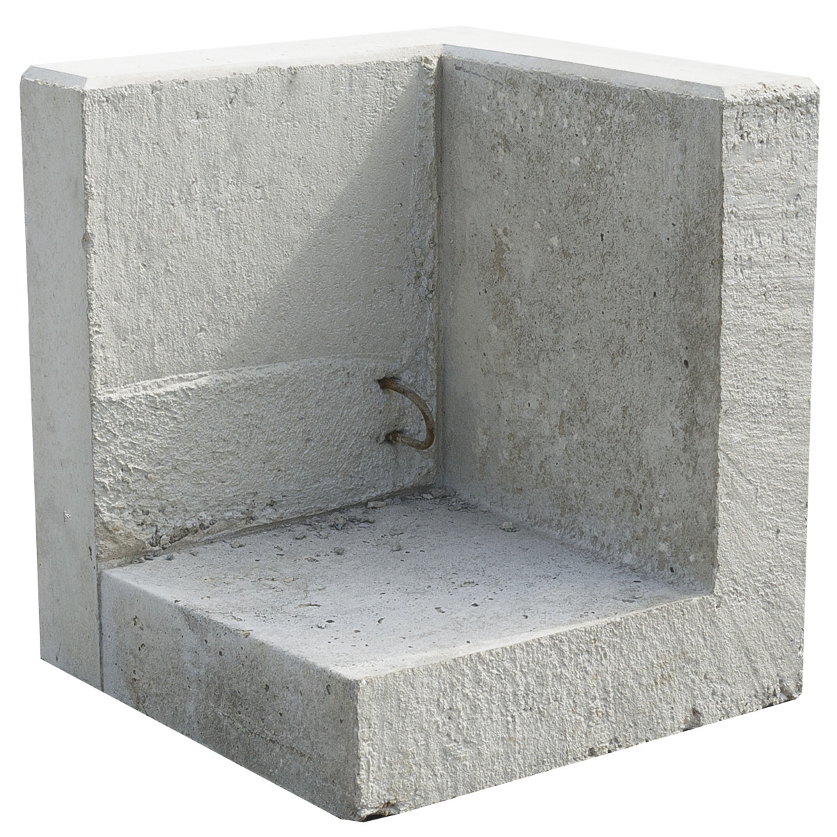 EHL L-Stein Ecke Beton 30 x 50 x 55 cm grau