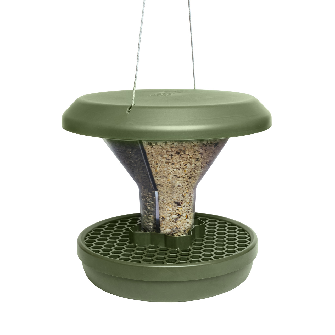 Swissinno Vogelfutterhaus Davos dunkelgrün