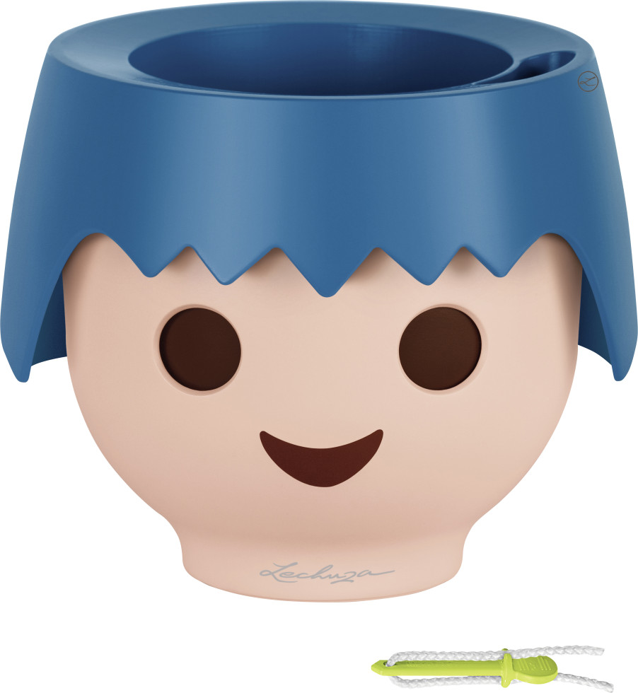 Lechuza Blumentopf Playmobil OJO Ø 21 cm ocean blue