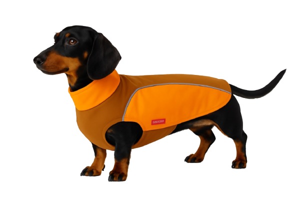 Wolters Hundebekleidung Regenjacke Easy Rain für Mops & Co. braun/orange