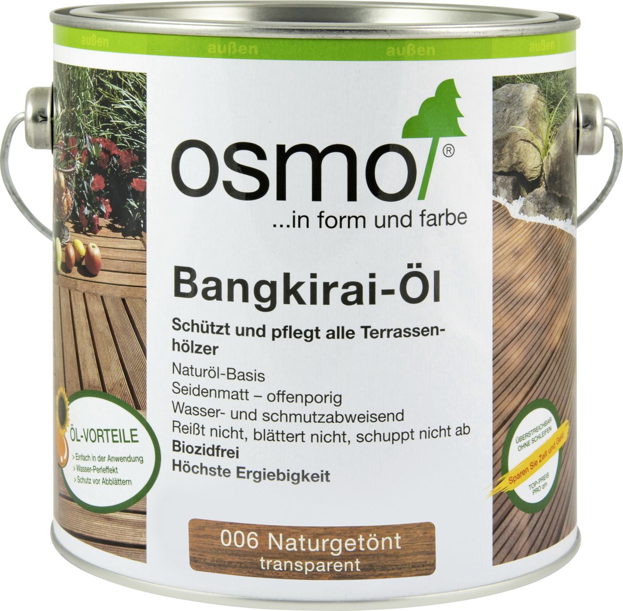 Osmo Bangkirai-Öl 2,5L naturgetönt