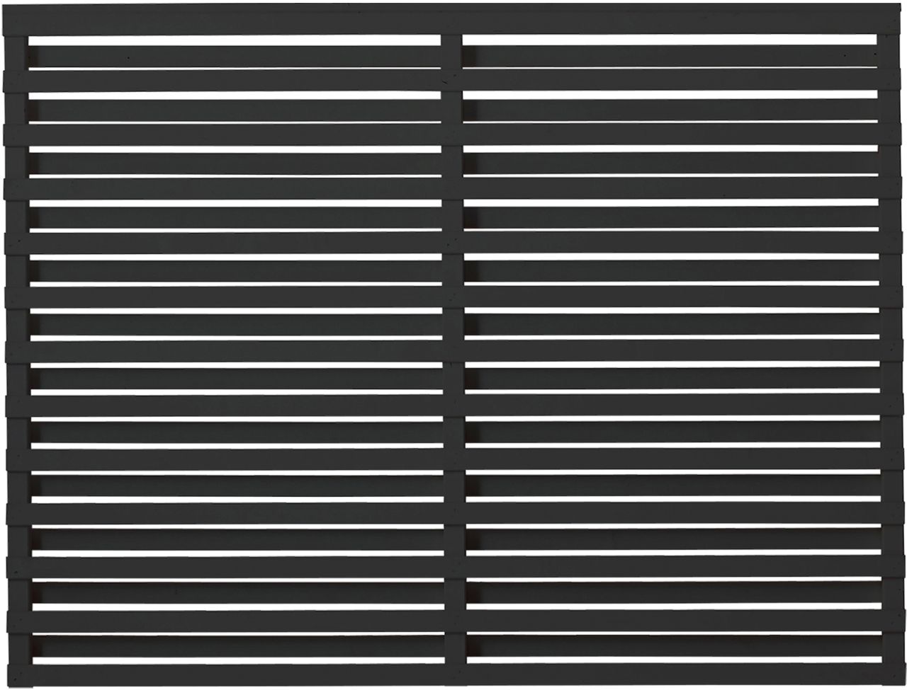 Plus Zaun Osaka 180 x 136 cm RAL 9005 Schwarz