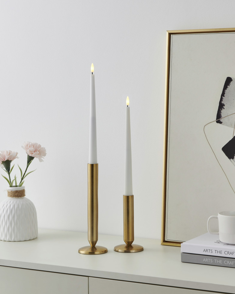 Eglo LED Kerze Kavieng warmweiß 28 x Ø 2,2 cm weiß - 2 Stück