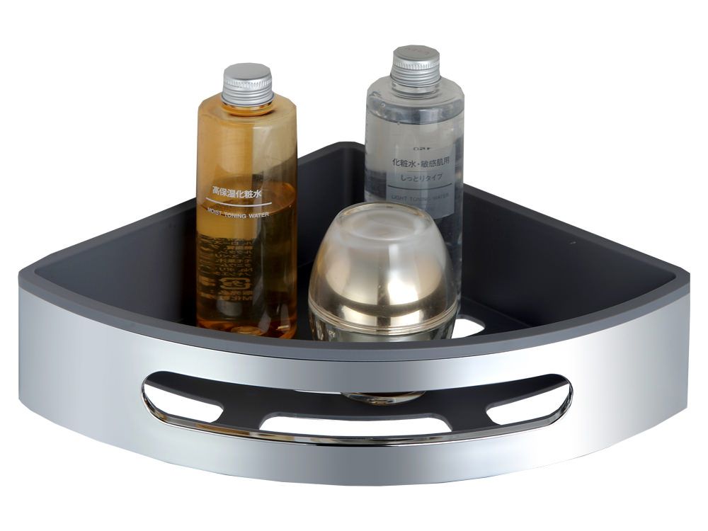 TrendLine Eck-Duschkorb Kunststoff chrom