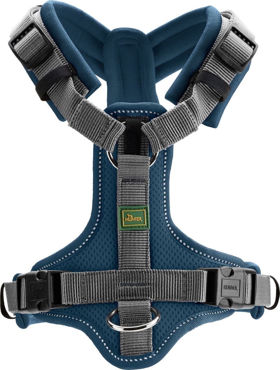 Hunter Hundegeschirr Maldon XS petrol/grau