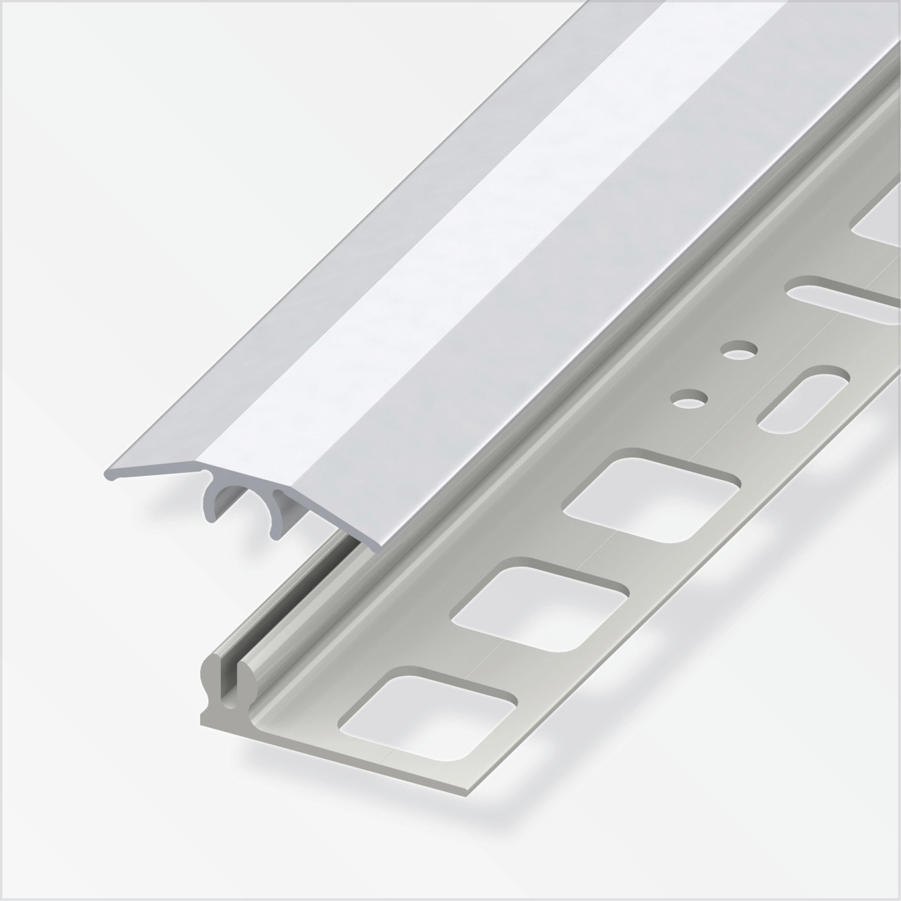 alfer Übergangs-Profil 1 m, 25 x 7 mm Aluminium eloxiert silber