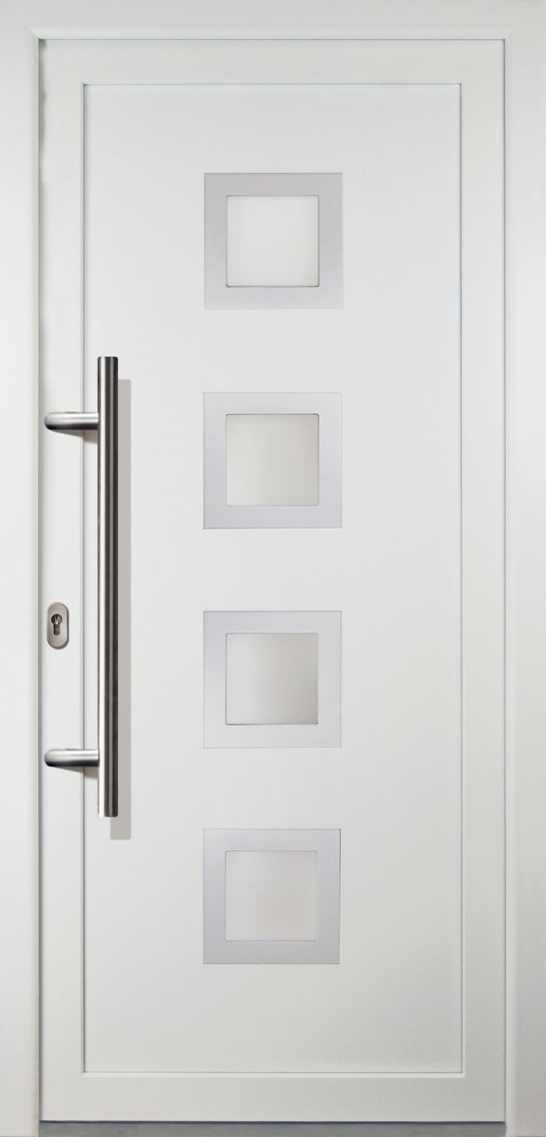 Meeth Haustür Signum PVC Modell 84 88 x 208 cm, DIN links, weiß
