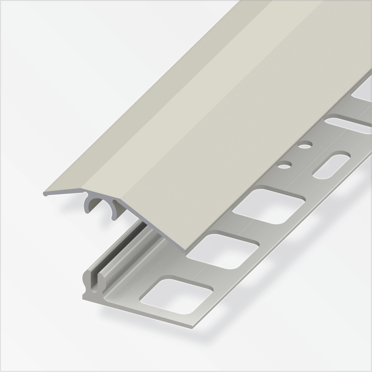 alfer Niveauausgleichs-Profil 1 m, 31 x 7 mm Aluminium eloxiert titan